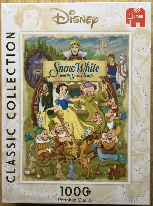 Image of the puzzle 1000, Jumbo, Snow White and the Seven Dwarfs, Factory Sealed, Picture of the box