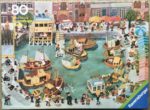 Image of the puzzle 80, Ravensburger, Fishing Harbor, by Ali Mitgutsch, Complete, Picture of the box