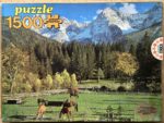 Image of the puzzle 1500, Educa, Mittenwald, Bavaria, Incomplete, Picture of the box