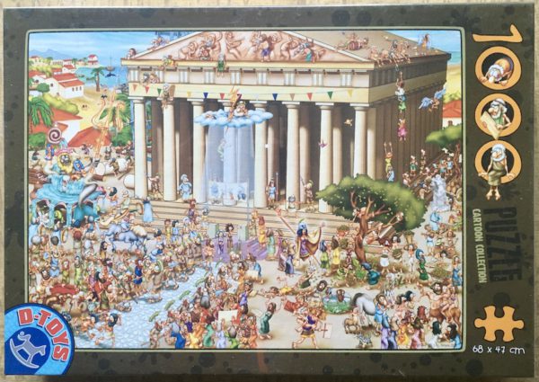 Image of the puzzle 1000, D-Toys, Greek Temple, Factory Sealed, Picture of the box