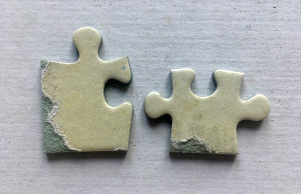 Image of the puzzle 1000, Nathan, Travel Poster, by David Dellepiane, Incomplete, Picture of the pieces