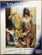 Image of the puzzle 1500, MB, Arlequin au Cheval de Bois, by Paul Collomb, Complete, Picture of the box