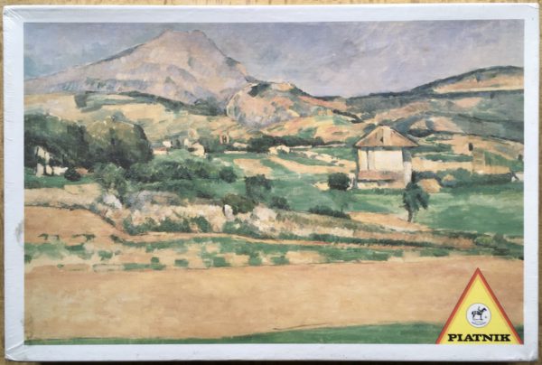 Image of the puzzle 1000, Piatnik, View at Mont Sainte-Victoire, by Paul Cézanne, Factory Sealed, Picture of the box
