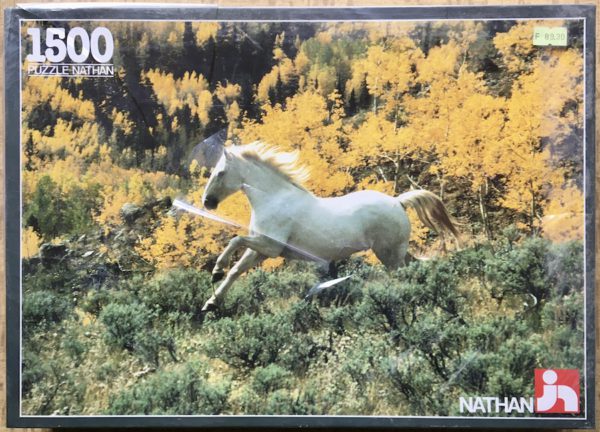Image of the puzzle 1500, Nathan, Galloping in the Moor, Factory Sealed, Picture of the box