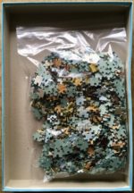 Image of the puzzle 1000, Jumbo, Sunflower Cottage, Complete, Picture of the bag