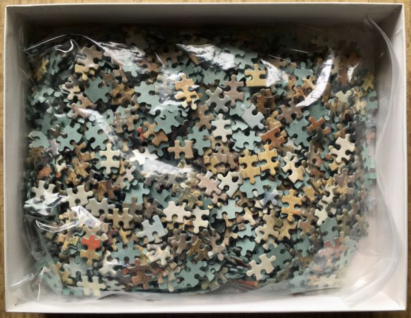 Image of the puzzle 1500, MB, The Meet, by Georg Karl Koch, Complete, Picture of the bag