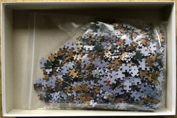 Image of the puzzle 1000, Piatnik, Peasant Wedding, by Pieter Bruegel the Elder, Complete, Picture of the bag