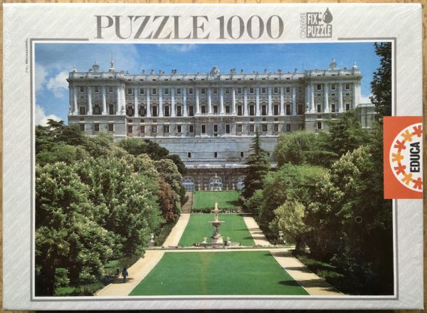 Image of the puzzle 1000, Educa, Royal Palace, Madrid, Spain, Factory Sealed, Picture of the box