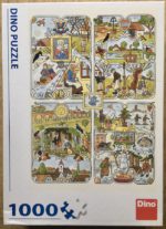 Image of the puzzle 1000, Dino, Seasons, by Josef Lada, Complete, Picture of the box
