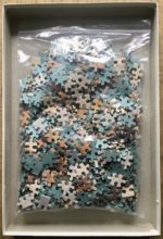 Image of the puzzle 1000, Fame, Noorderkerk Amsterdam, Complete, Picture of the bag