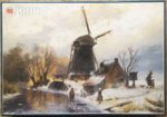Image of the puzzle 1000, Jumbo, The Old Mill, by Andreas Schelfhout, Complete, Picture of the box