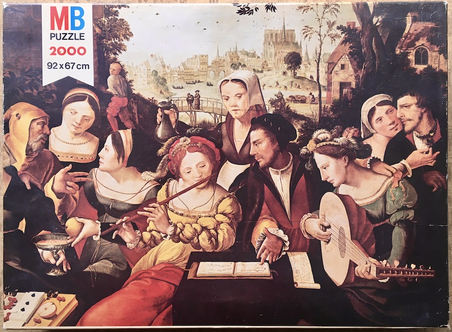 2000, MB, The Prodigal Son in the Courtesans' House, Incomplete Image of the puzzle 2000, MB, The Prodigal Son in the Courtesans House