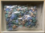 Image of the puzzle 1000, Ravensburger, The Bridge, by Alfred Sisley, Incomplete, Picture of the bag