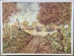 Image of the puzzle 1200, De Vuurbaak, Brabantine Village in the 15th Century, by Johan Herman Isings, Complete, Picture of the box