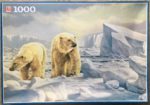 Image of the puzzle 1000, Jumbo, Polar Bears, by Willem S. de Beer, Complete, Picture of the box
