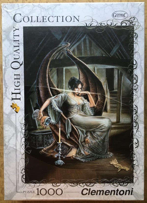Image of the puzzle 1000, Clementoni, The Secret of Blakedale Abbey, by Alchemy Gothic, Factory Sealed, Picture of the box
