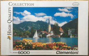 Image of the puzzle 6000, Clementoni, Tegernsee Rottach-Egern, Germany, Factory Sealed, Picture of the box