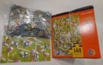 Image of the puzzle 500, Heye, Crazy Football, by Guillermo Mordillo, Complete, Picture of the contents