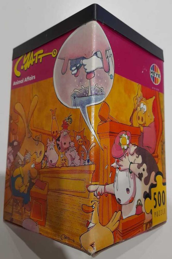 Image of the puzzle 500, Heye, Animal Affairs, by Matt, Complete, Picture of the box