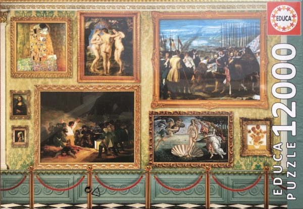 Image of the puzzle 12000, Educa, Museum Master Pieces, Factory Sealed, Picture of the box