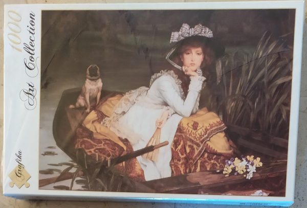 Image of the puzzle 1000, Grafika, Young Lady in a Boat, by James Tissot, Factory Sealed, Picture of the box