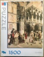 Image of the puzzle 1500, MB, In the Piazzetta di San Marco, by William Logsdail, Complete, Picture of the box