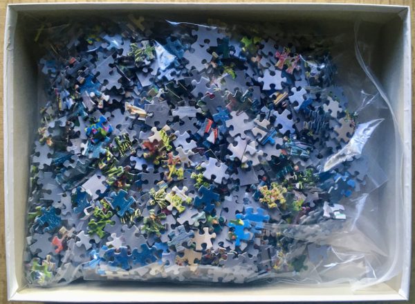 Image of the puzzle 1500, Jumbo, Limone Sul Garda, Italy, Incomplete, Picture of the bag