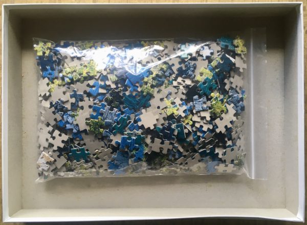 Image of the puzzle 1000, Nathan, Calanque de Port Miou, Cassis, Complete, Picture of the bag