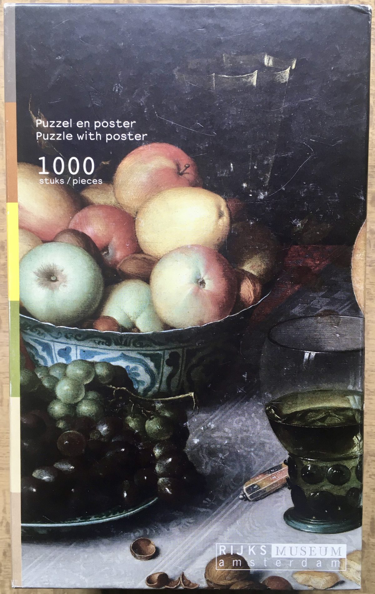 Image of the puzzle 1000, Puzzelman, Still Life with Cheese, by Floris Claesz van Dijck, Complete, Picture of the box