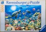 Image of the puzzle 5000, Ravensburger, Underwater Tranquility, by Walter Pepperle, Complete, Picture of the box