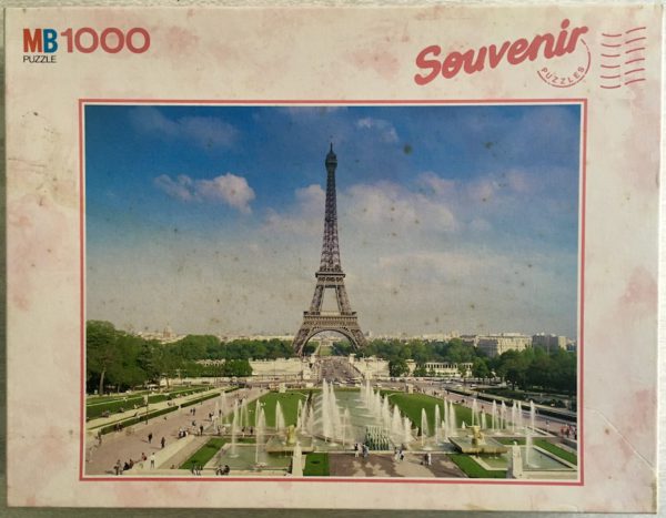 Image of the puzzle 1000, MB, Eiffel Tower, Paris, Sealed Bag, Picture of the box