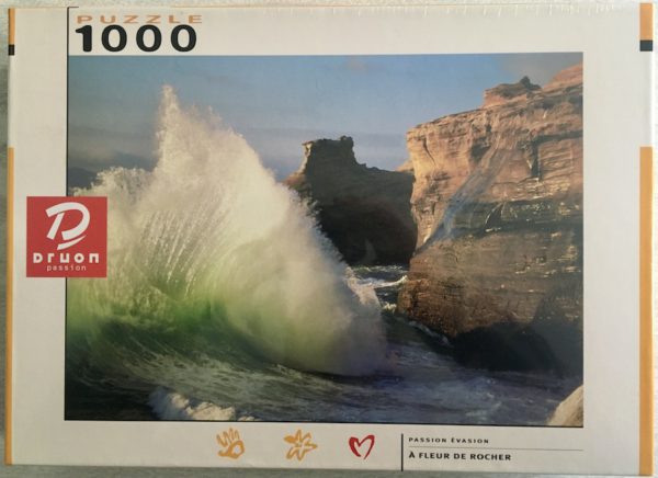 Image of the puzzle 1000, Druon, À Fleur de Rocher, by Gary Vestal, Factory Sealed, Picture of the box