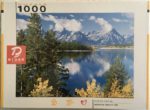 Image of the puzzle 1000, Druon, Reflections on tha Lake, by Robert Everts, Factory Sealed, Picture of the box