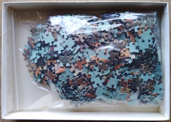 Image of the puzzle 520, Piatnik, On Corpus Christi Morning, by Ferdinand Georg Waldmüller, Complete, Picture of the bag