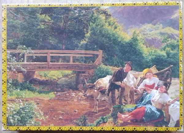 Image of the puzzle 520, Piatnik, The Reconciliation, by Ferdinand Georg Waldmüller, Complete, Picture of the box