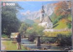 Image of the puzzle 3000, Jumbo, Mountain Church, Ramsau, Factory Sealed, Picture of the box