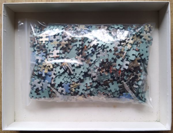 Image of the puzzle 1000, MB, Bastia, Corsica, Complete, Picture of the bag