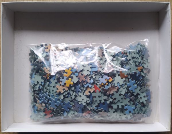 Image of the puzzle 1000, MB, Balloons, Incomplete, Picture of the bag