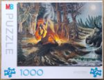 Image of the puzzle 1000, MB, Squaw by Firelight, Sealed Bag, Picture of the box