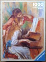 Image of the puzzle 1000, Ravensburger, Girls at the Piano, by Pierre-Auguste Renoir, Complete, Picture of the box