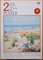 Image of the puzzle 250, MB, A Summer's Day on Hornbaek Beach, by Frants Peter Diderik Henningsen, Complete, Picture of the box