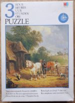 Image of the puzzle 306, MB, Done for the Day, by E.L. Meadows, Complete, Picture of the box