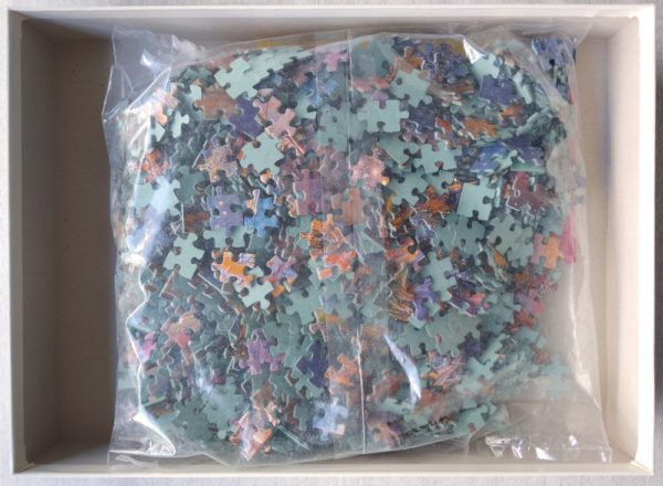 Image of the puzzle 1500, Ravensburger, Flight of the Lynx, by Josephine Wall, Sealed Bag, Picture of the bag