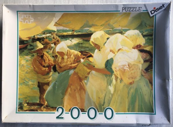 Image of the puzzle 2000, Diset, Women at the Beach, by JoaquÃn Sorolla, Sealed Bag, Picture of the box