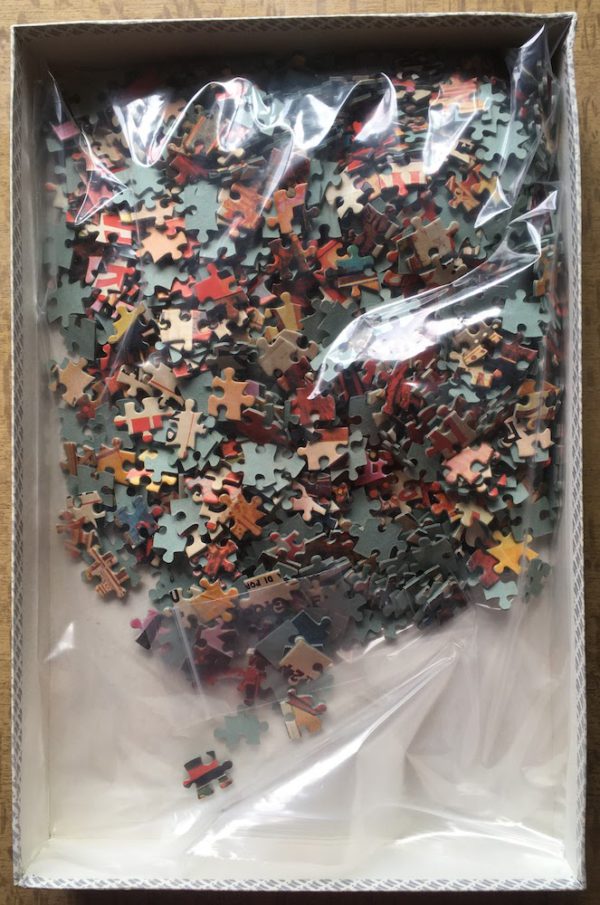 Image of the puzzle 1000, International Team, Libery Puzzle, Grande Arena Milano, Complete, Picture of the bag