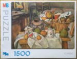 Image of the puzzle 1500, MB, Still Life with Basket, by Paul Cézanne, Factory Sealed, Picture of the box
