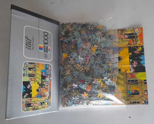 Image of the puzzle 1000, Heye, Big Renovation, by Jean-Jacques Loup, Complete, Picture of the bag