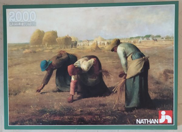 Image of the puzzle 2000, Nathan, The Gleaners, Jean-François Millet, Sealed Bag, Picture of the box