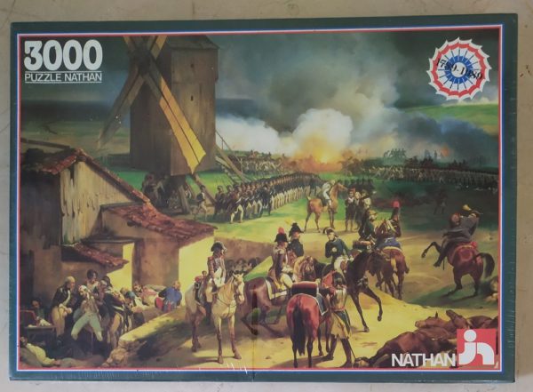 Image of the puzzle 3000, Nathan, The Battle of Valmy, by Jean-Baptiste Mauzaisse, Factory Sealed, Picture of the box