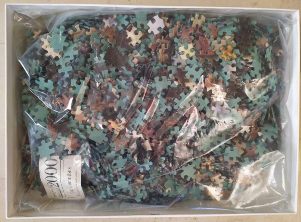 Image of the puzzle 2000, Nathan, On the Omnibus, by Maurice Delondre, Sealed Bag, Picture of the bag